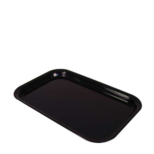 Black Melamine Tray Rectangle Black 11x07 Inch